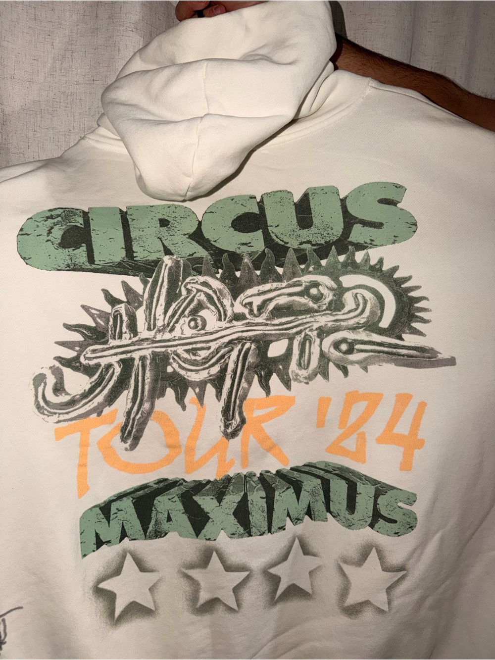 Travis Scott Circus Maximus 'Tour '24' uGraphic Hoodie - White